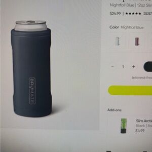 BrüMate Hopsulator Slim Can Cooler in OD Green